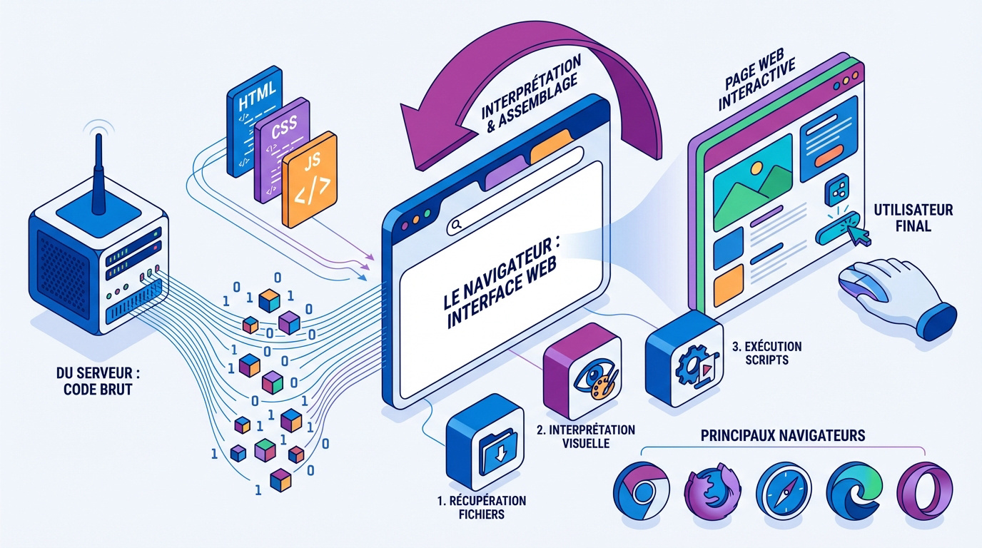 Fonctionnement technique du navigateur