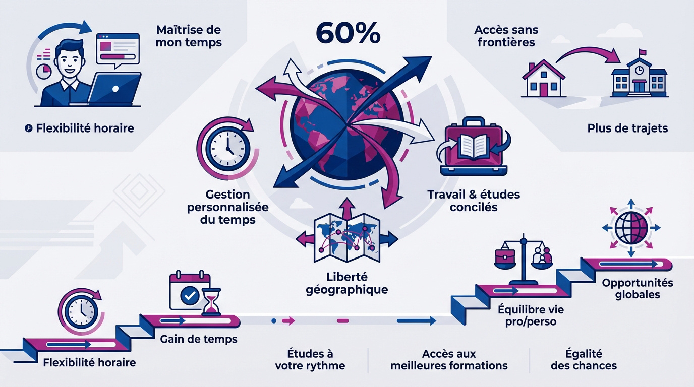 Flexibilité de l'apprentissage numérique