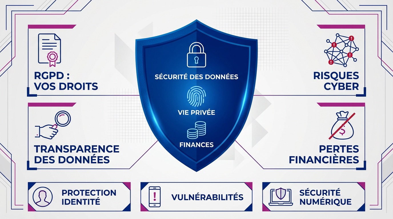 Illustration des enjeux de la sécurité numérique et protection des données personnelles