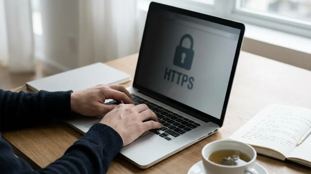 Cadenas numérique et écran illustrant les notions fondamentales de sécurité internet