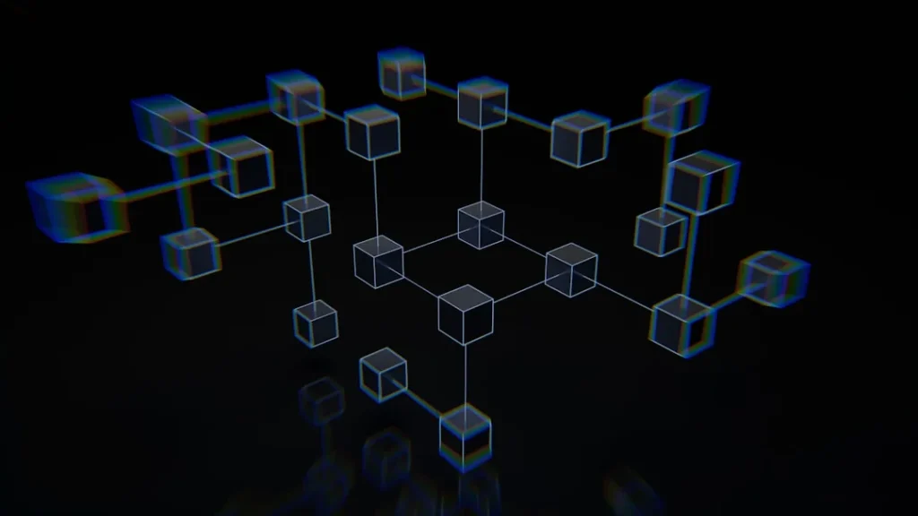 Schéma d'un réseau pair-à-pair avec plusieurs ordinateurs interconnectés sans serveur central