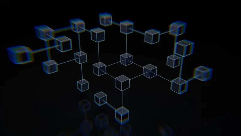 Schéma d'un réseau pair-à-pair avec plusieurs ordinateurs interconnectés sans serveur central
