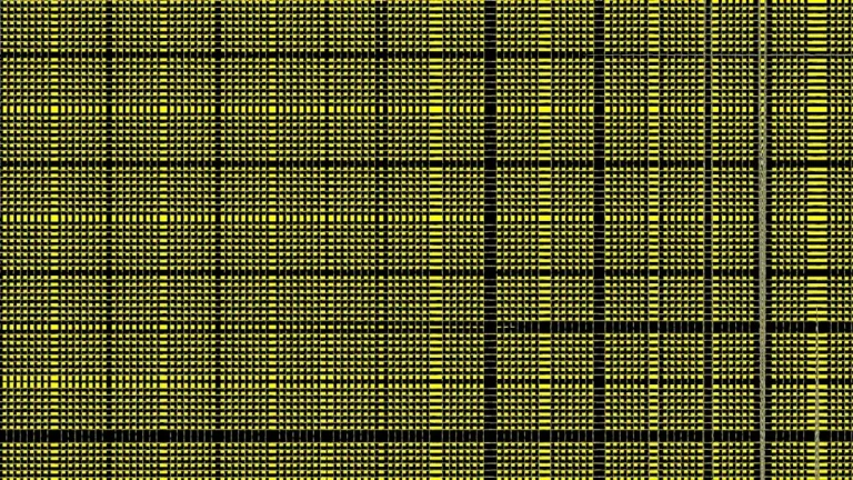Grille de logiciel point de croix avec motif jaune et lignes foncées