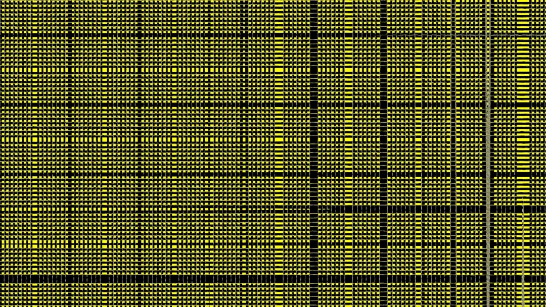 Grille de logiciel point de croix avec motif jaune et lignes foncées